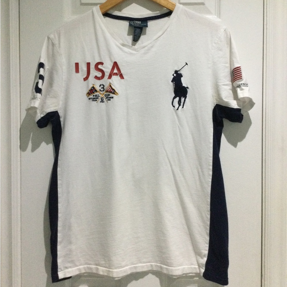Vintage Polo Ralph Lauren White Short Sleeve Tee